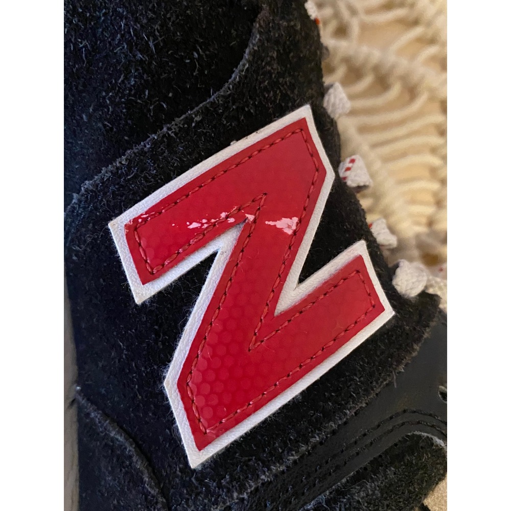 New Balance 574 Sneakers Black Red Suede Low Top ENCAP (Mens 8.5 | Women's 10) - Picture 10 of 12